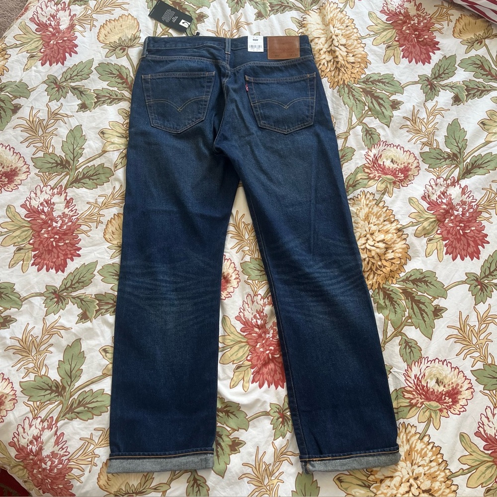 NWT Men’s Levi's 501 Original Fit Selvedge Jeans Size 34 x 32 in Bounty Hunter - Picture 6 of 16